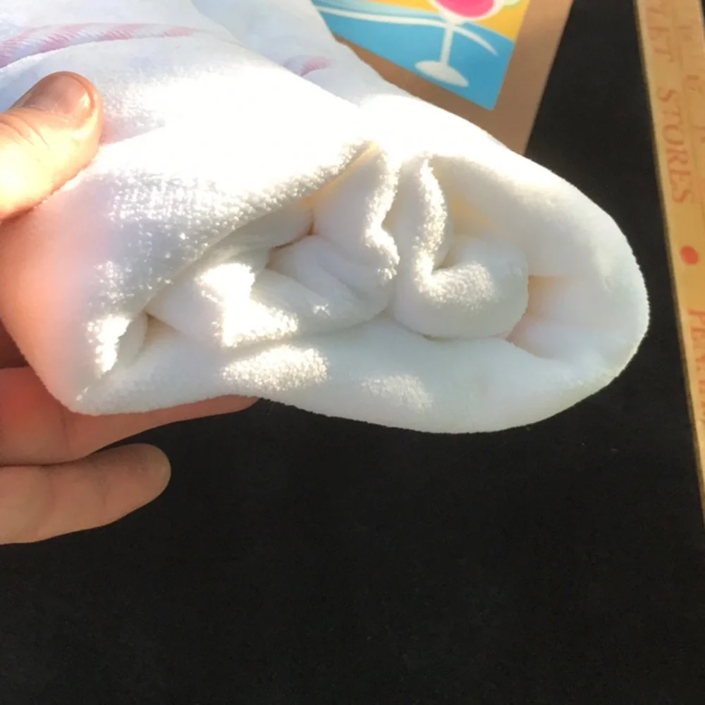 NWT Cloud Island White Unicorn Infant Hooded Towel 30x30 Certified 100 OEKO-TEX